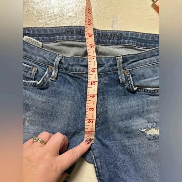 Citizens of Humanity Low Rise Straight Leg Jeans Women’s Size 30 Blue Denim - Picture 4 of 8